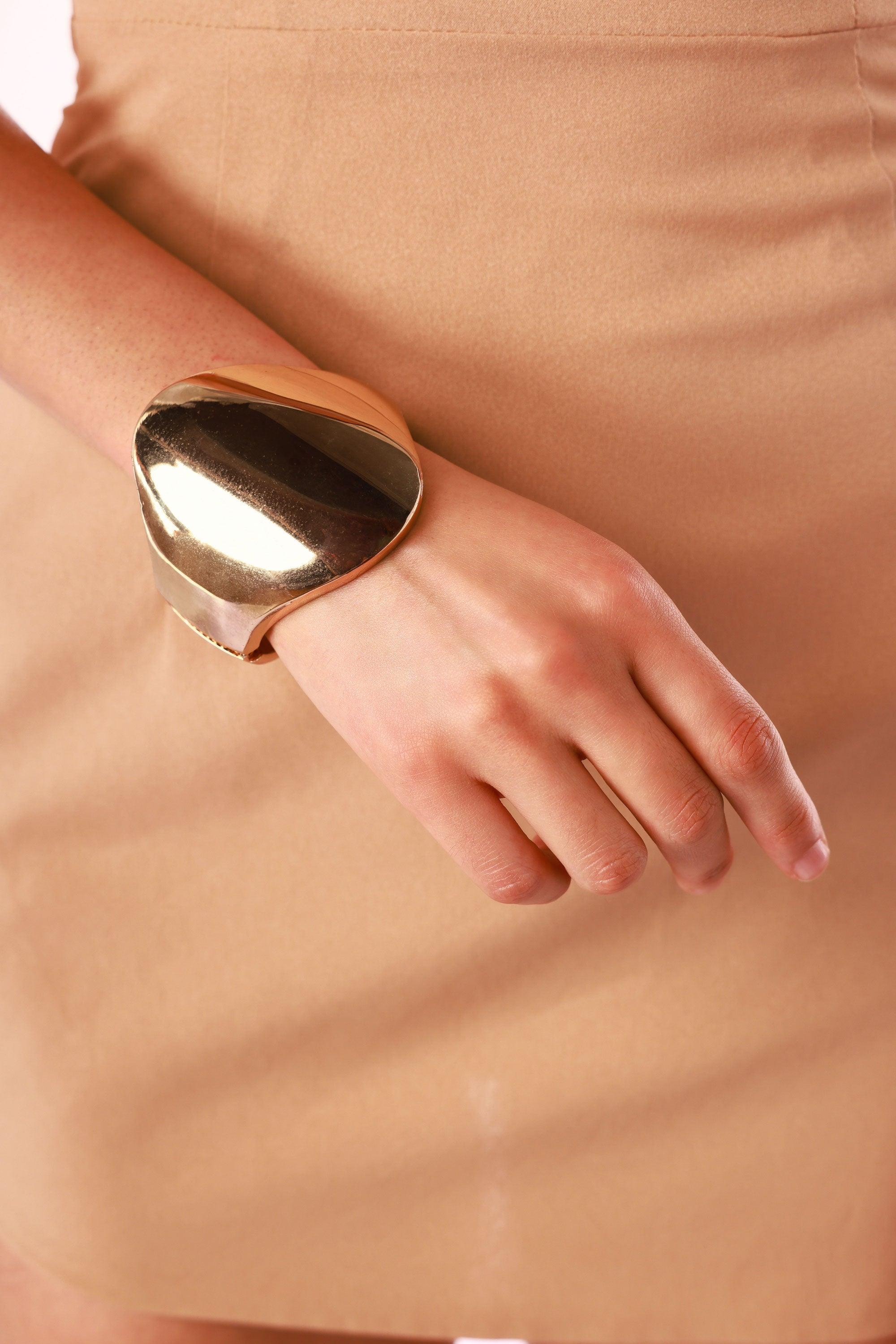 Dome Hinged Cuff Bracelet