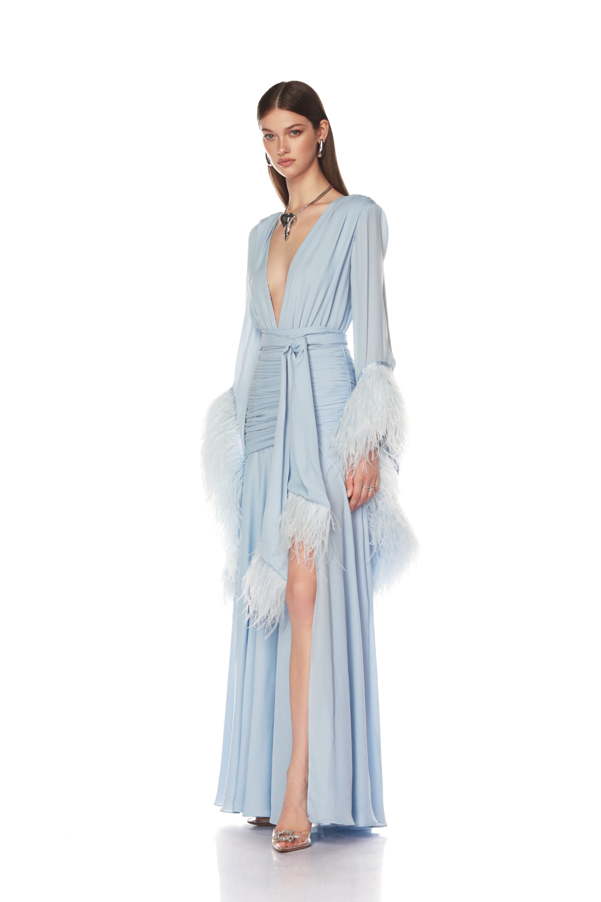 Geisha Powder Blue Maxi Dress