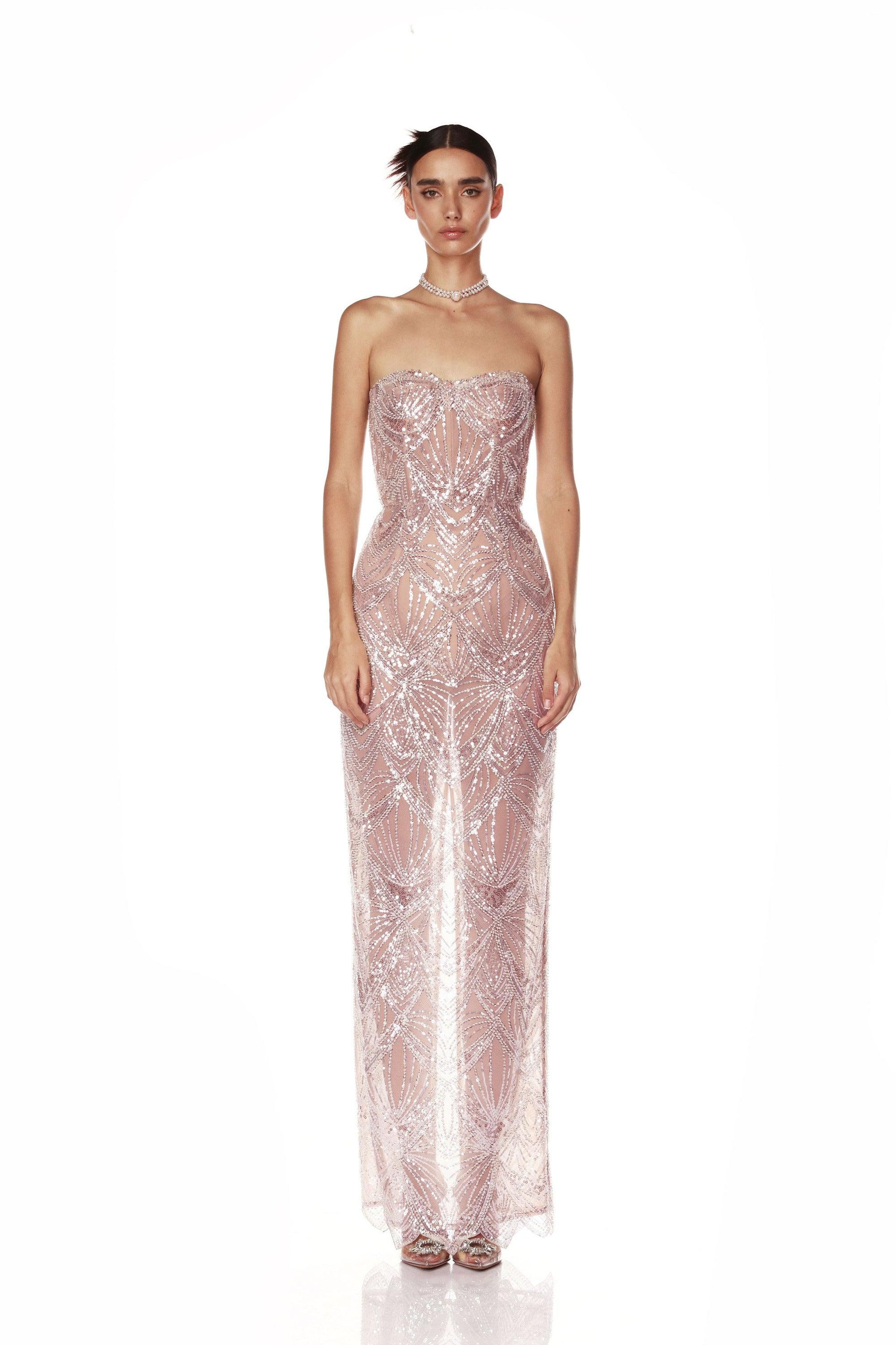 bronx and banco giselle maxi dress Giselle Blush Maxi Dress