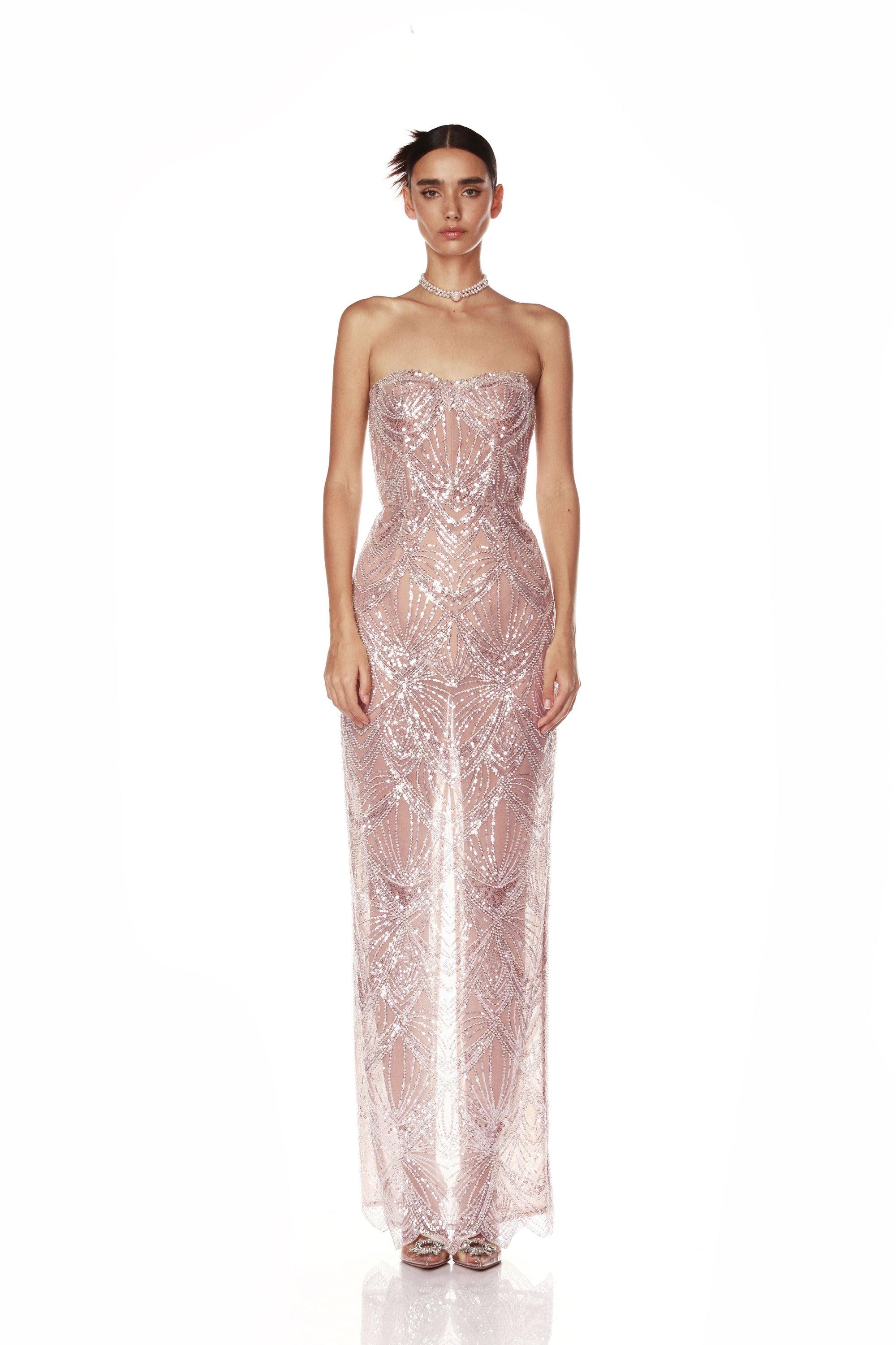 Giselle Blush Maxi Dress