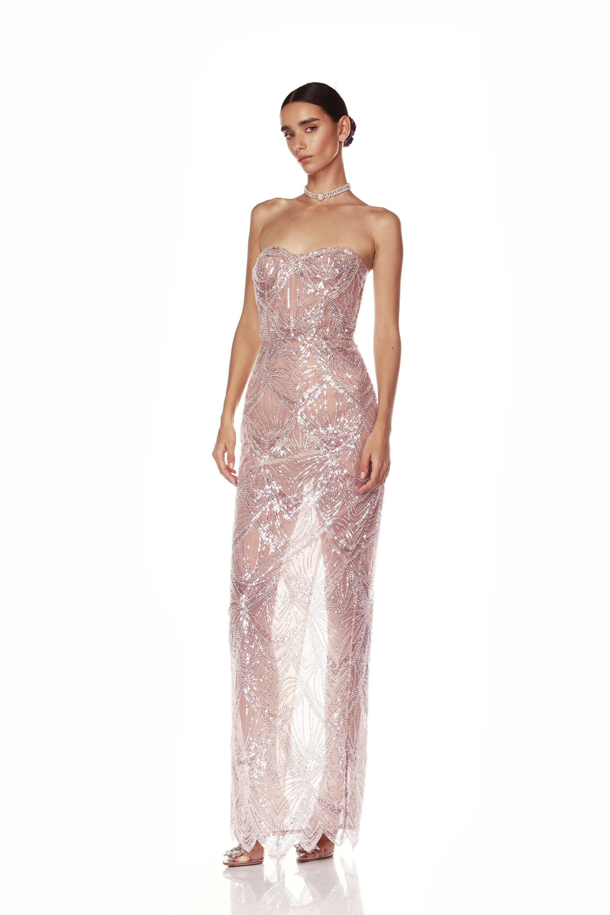 Giselle Blush Maxi Dress