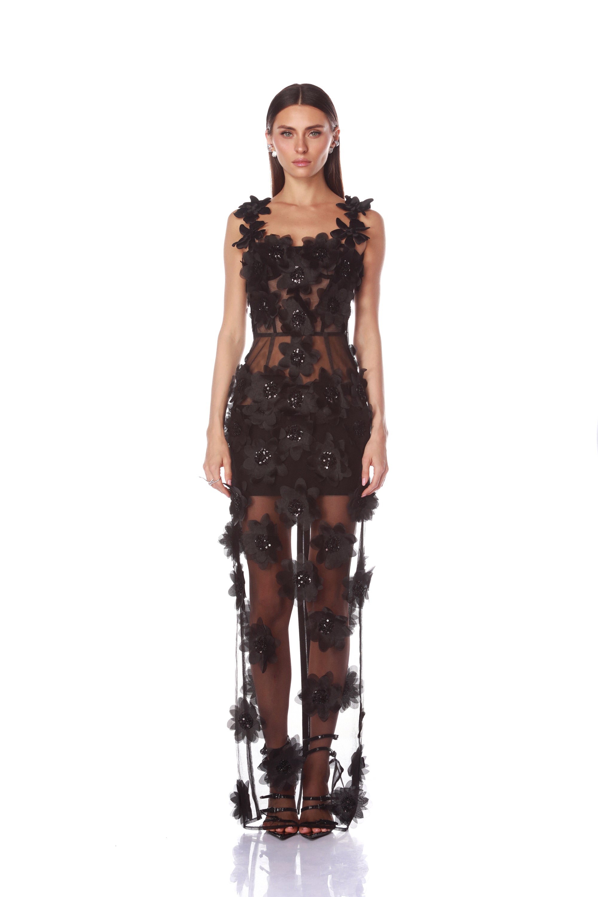 Rosalie Noir Maxi Dress
