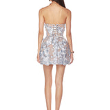 Jasmine Maraya Blue Mini Dress