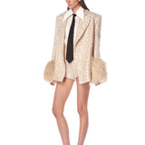 Kacey Tan Sequin Blazer