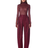 Katherine Burgundy Diamond Pant