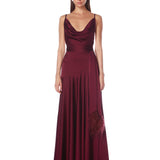 Leo Burgundy Gown