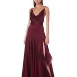 Leo Burgundy Gown