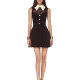 Simone Black Mini Dress