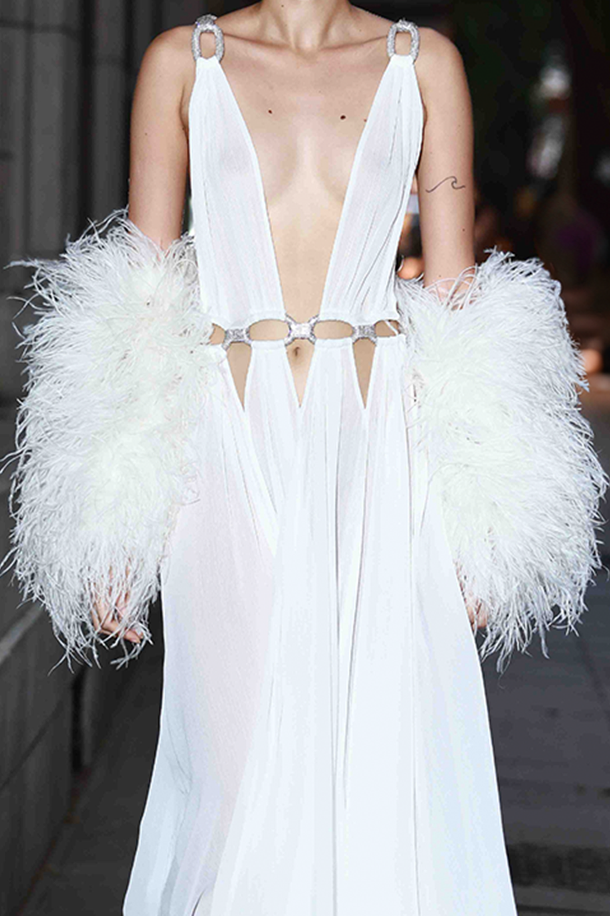 Zuri Feather Sleeves