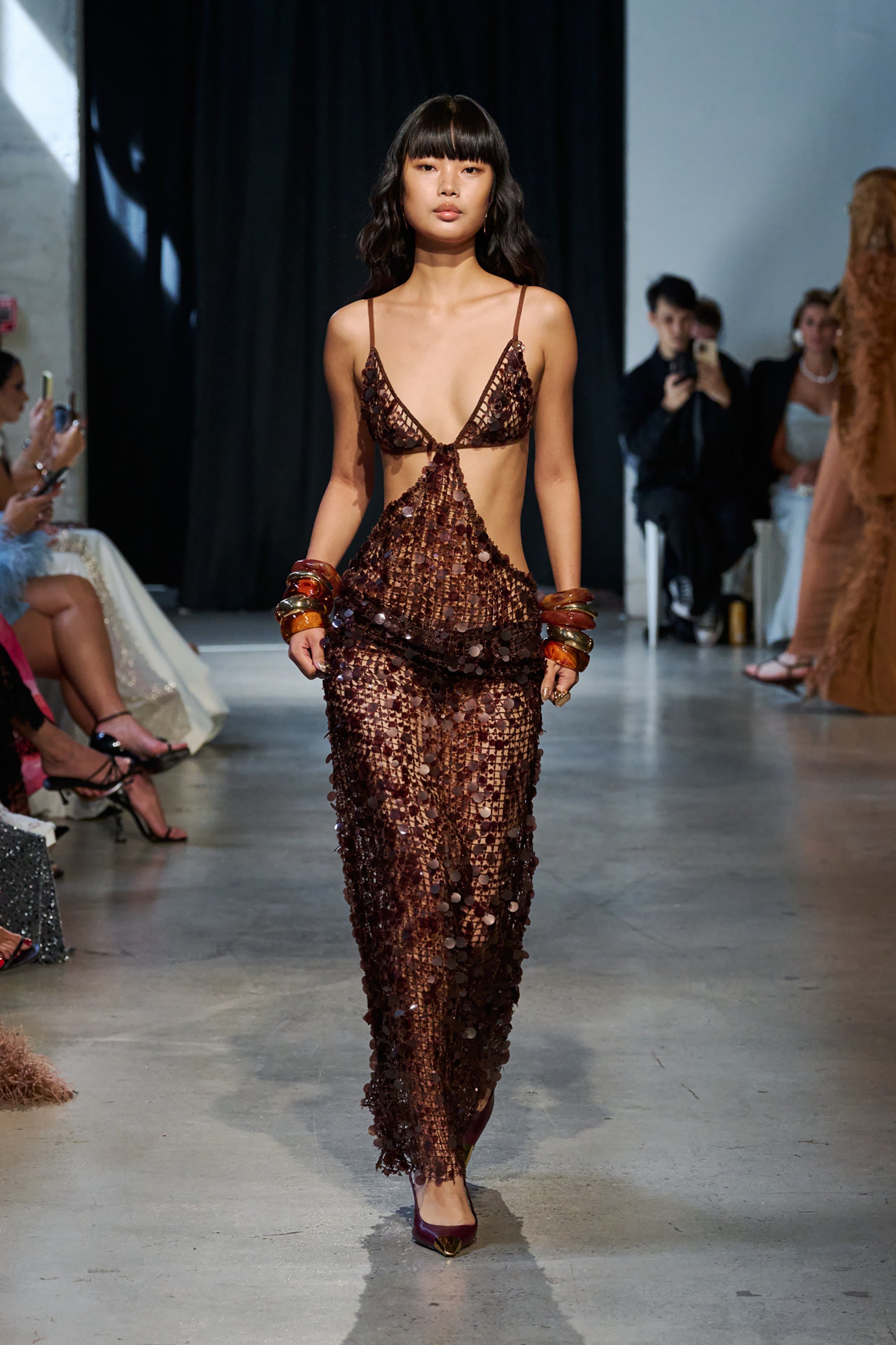 Amani Cutout Sequin Maxi Dress