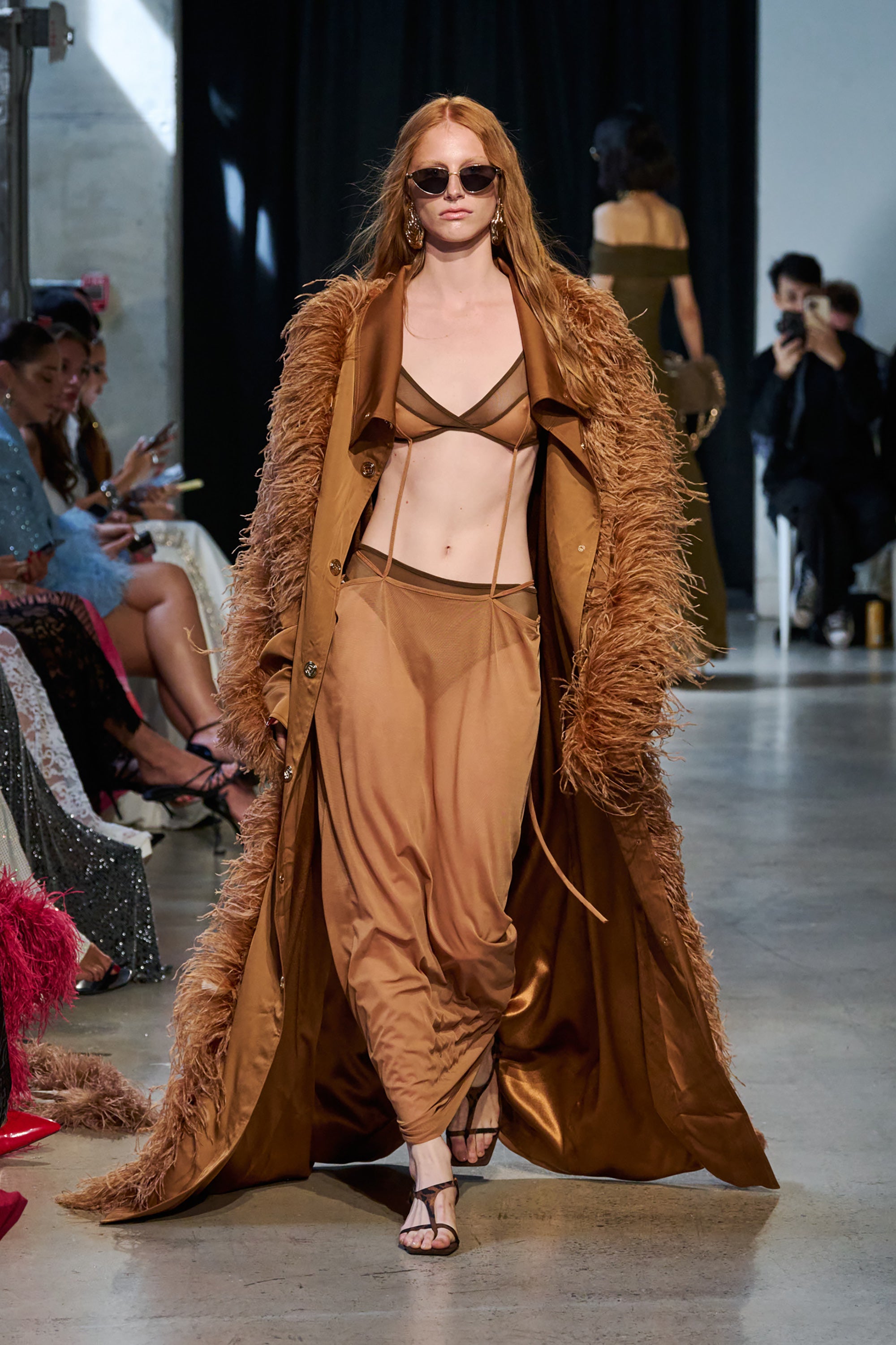 Amira Brown Two Piece Dress