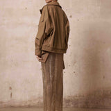 Oasis Khaki Eco Suede Jacket