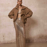 Oasis Khaki Eco Suede Jacket