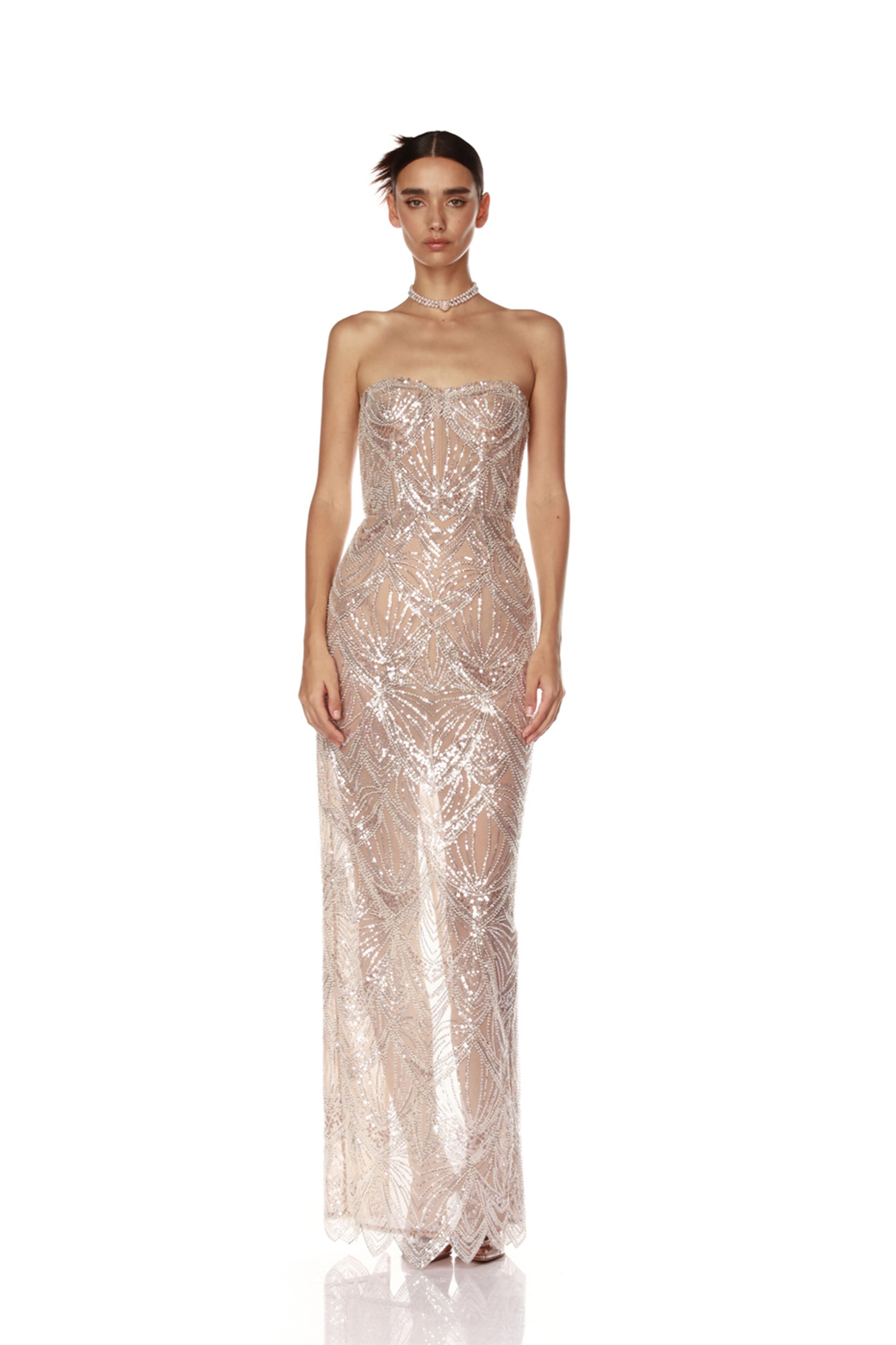 Giselle Blanc Maxi Dress