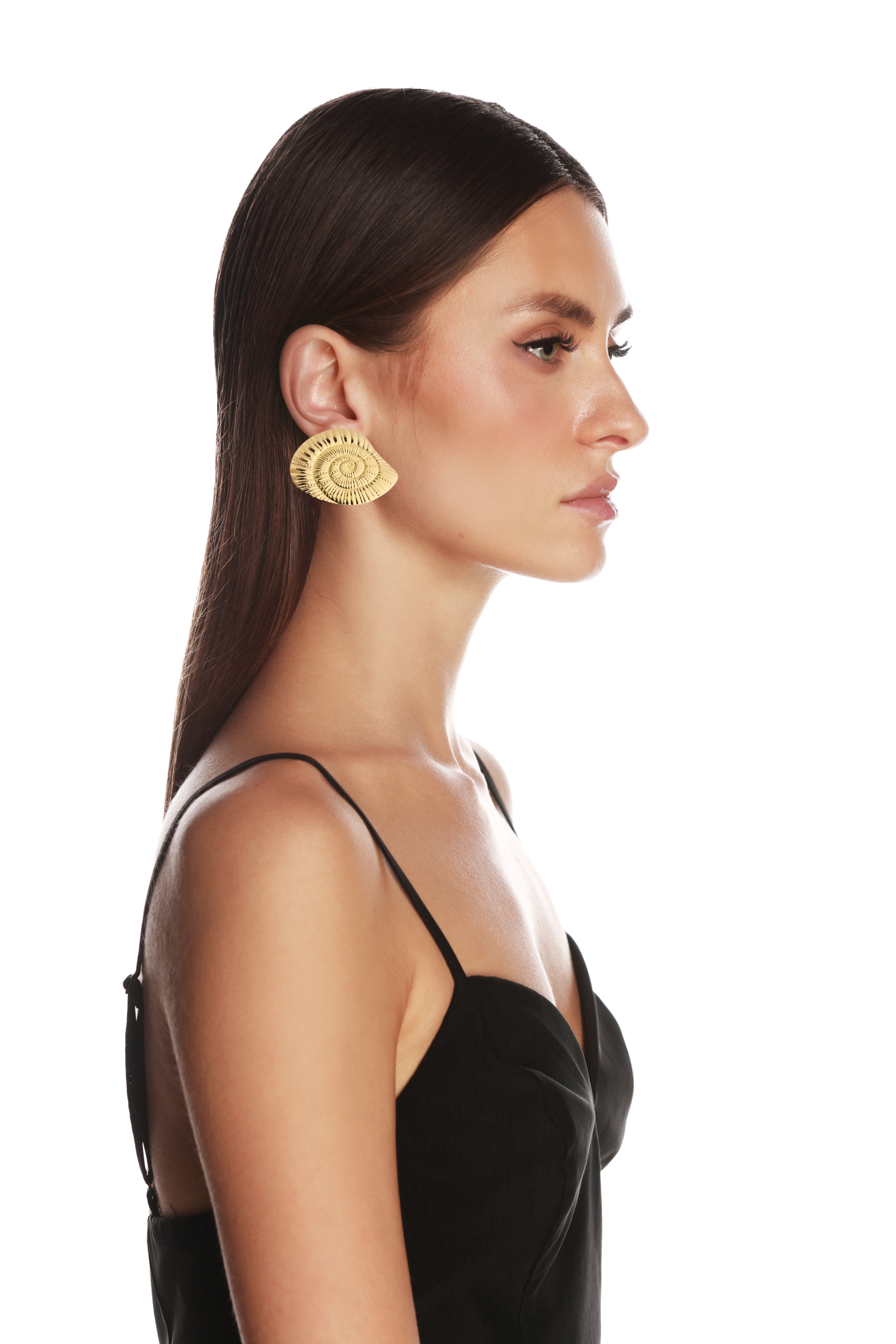 Amara Gold Seashell Earrings