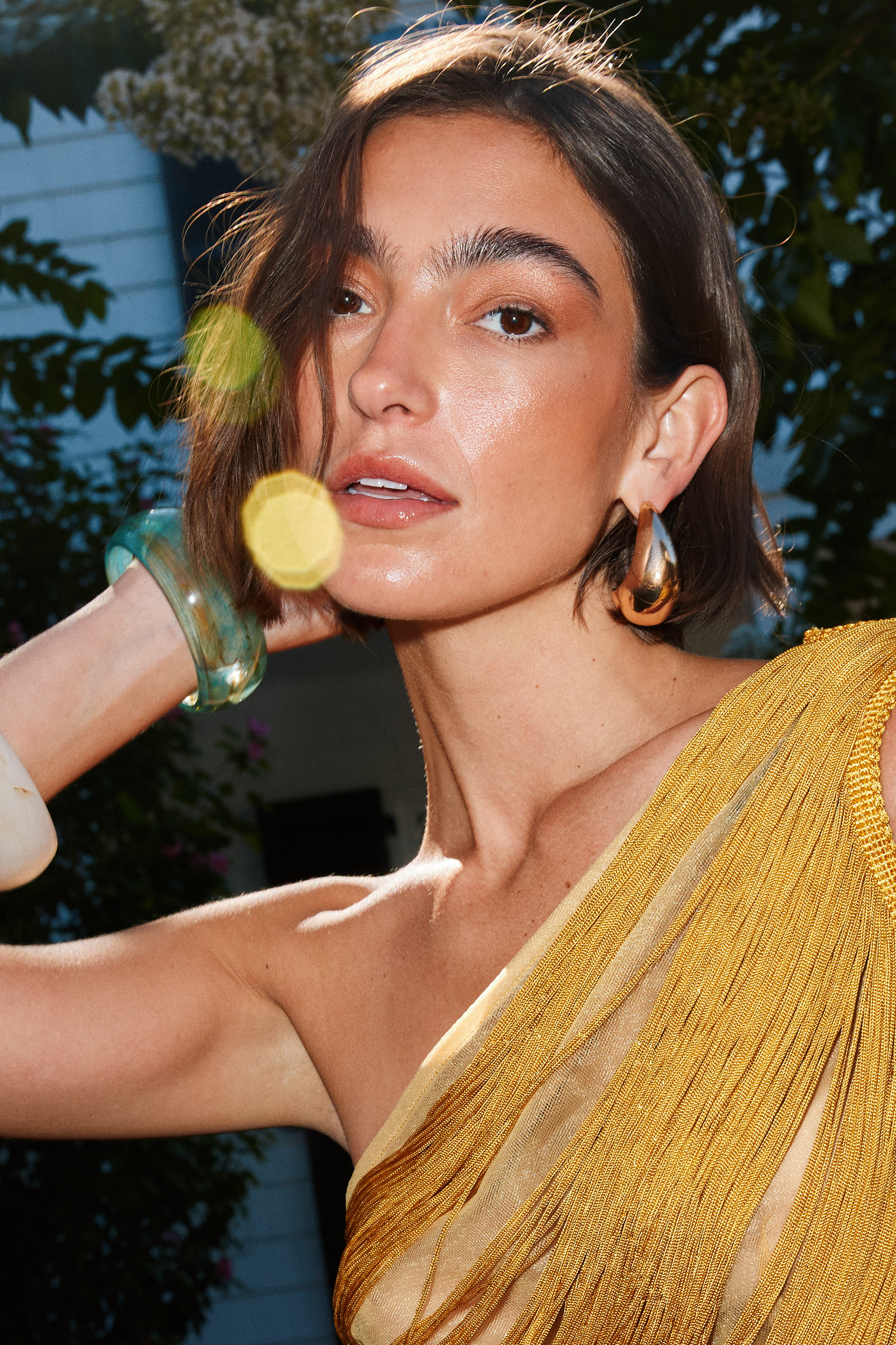 Luna Gold Teardrop Earrings