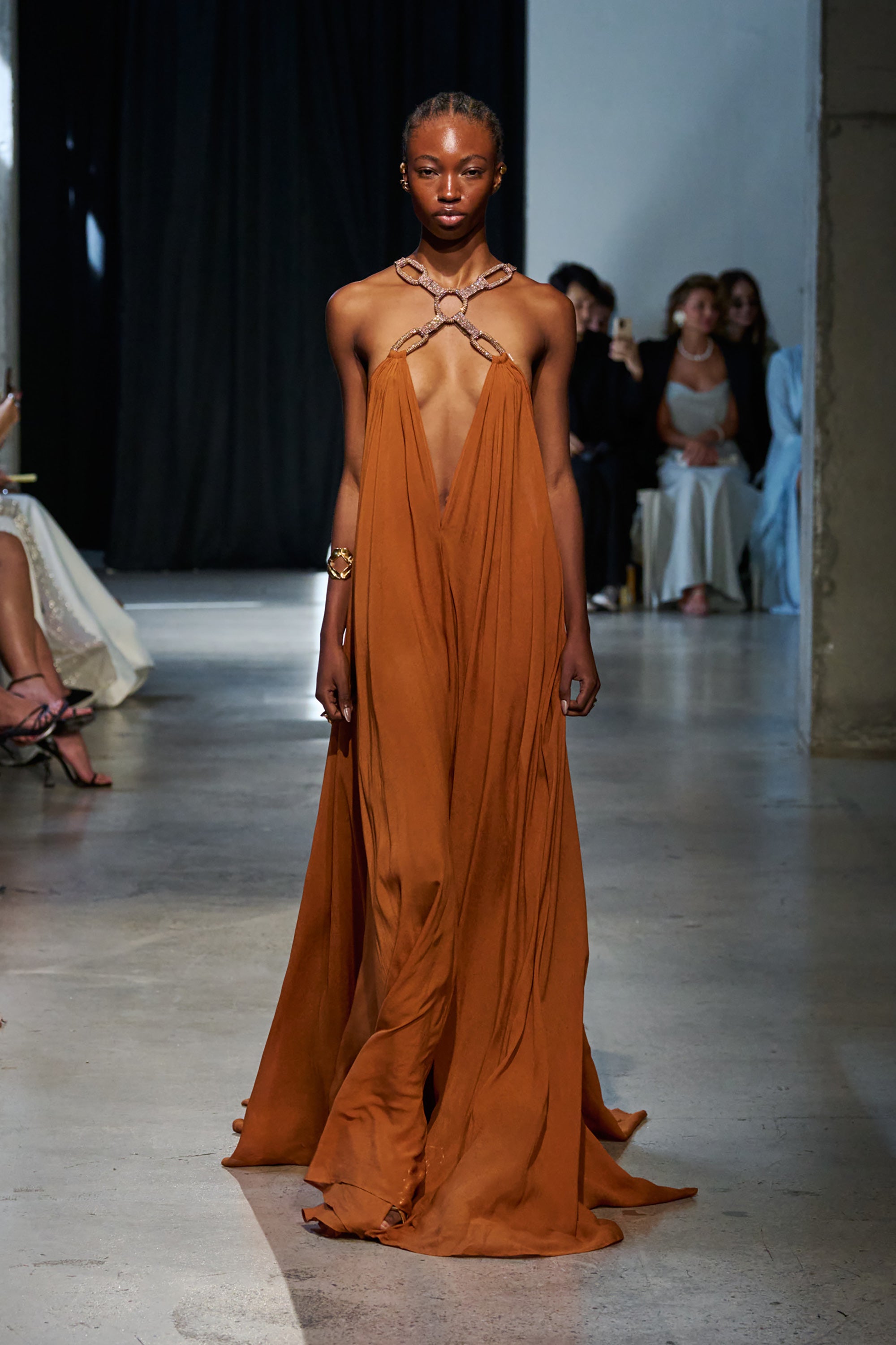 Zuri Halterneck Cutout Gown